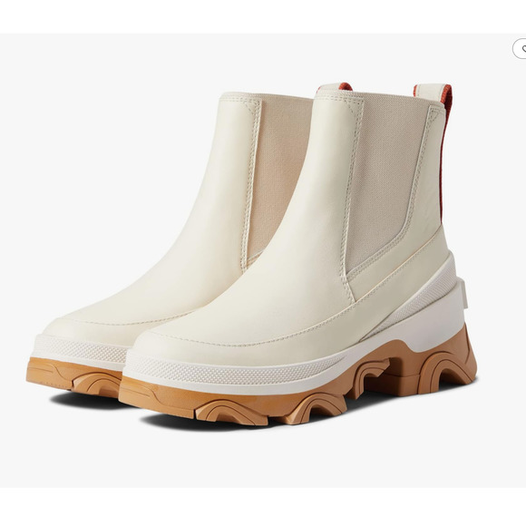 Sorel Womens Brex Chelsea Boots Natural and Sea Salt 9‎ M NEW Retail $180 - Picture 1 of 7